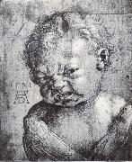 Head of a Weeping cherub Albrecht Durer